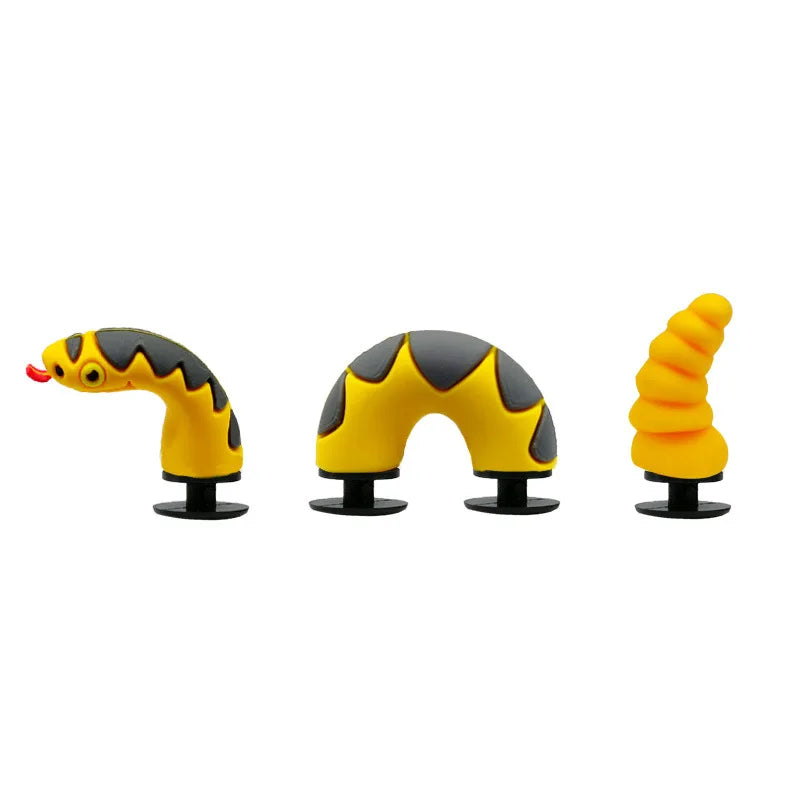Hit  Cute Cartoon Shoe Decoration Buckle Charms Accessories Head Top Dragon Snake Crocodile DIY Combination Kids BHL1245-cat
