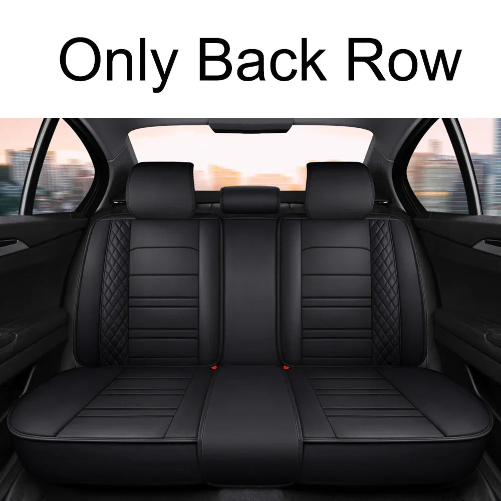 Full Coverage Pu Leather Car Seat Covers for MITSUBISHI Outlander ASX Eclipse Lancer Pajero Sport Zinger Galant Car Accessories
