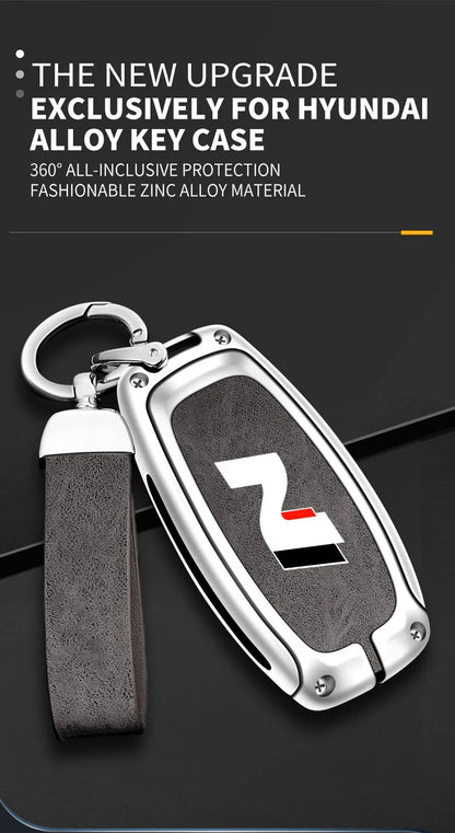 Modern High-End Hyundai Key Cover Suitable for N LINE N IX35 IX25 Tucson Sonata Car Key Case Luxury Design Vehicle Accessories