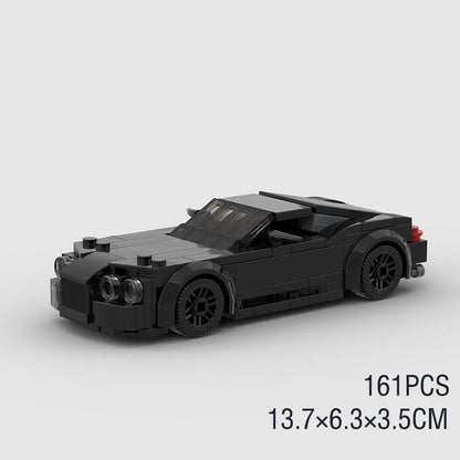 MOC Speed Sports Super Race Car Model Building Blocks Pickup Police Bricks City Racing Vehicle SUV Technical Rally Sport Toy