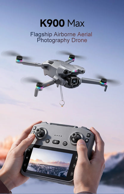 K900 MAX 8K Professional Drone with Dual Camera WiFi FPV Aerial Photography 360° Obstacle Avoidance Quadcopter airdrop Drone Toy