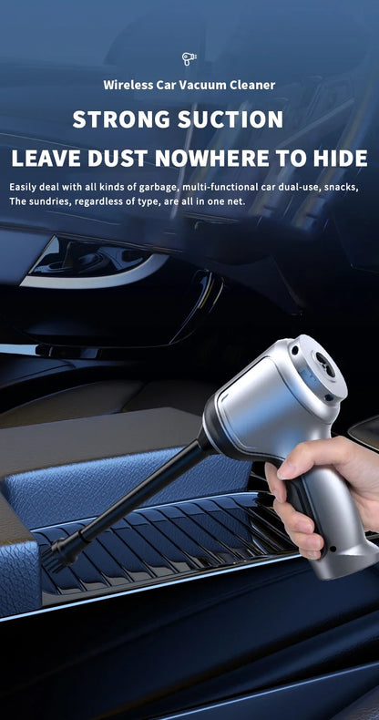 SZUK Car Vacuum CIeaner 95000Pa Wireless Handheld Cleaning Machine Powerful Mini Portable Blower Vacuum Cleaner for Car and Home