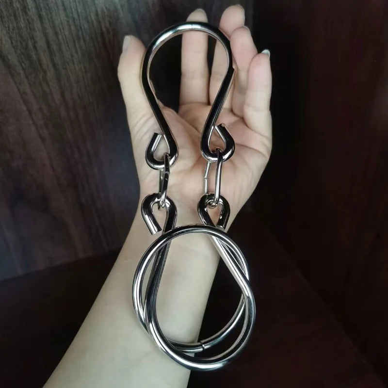 Creative Horseshoe Puzzle Lock Classic IQ Metal Brain Teasers Magic Rings Puzzles Game For Adults Children Unique Gift