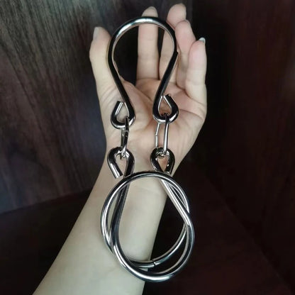 Creative Horseshoe Puzzle Lock Classic IQ Metal Brain Teasers Magic Rings Puzzles Game For Adults Children Unique Gift