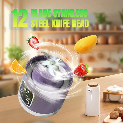 Fruit Vegetable Juicer Electric Plastic Multi-Function Portable Outdoor Large Capacity Household Juice Maker