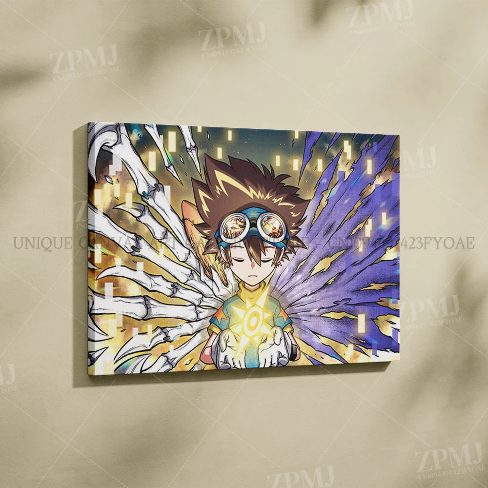 Japanese Anime Canvas Wall Art Digimon Digital Monsters Home Decorative HD Print Poster Painting Modern No Frame For Living Room