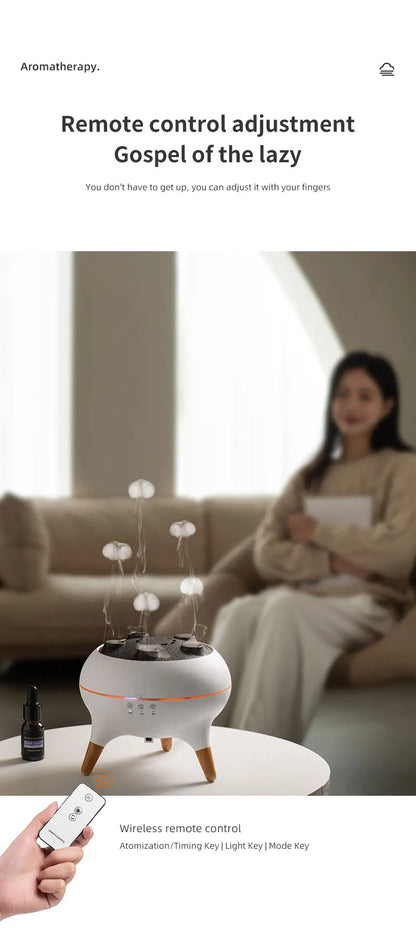 Jellyfish Aroma Humidifier Aromatherapy Diffuser Creative Ultrasonic Essential Oil Diffuser Remote Control Mist Humidifier