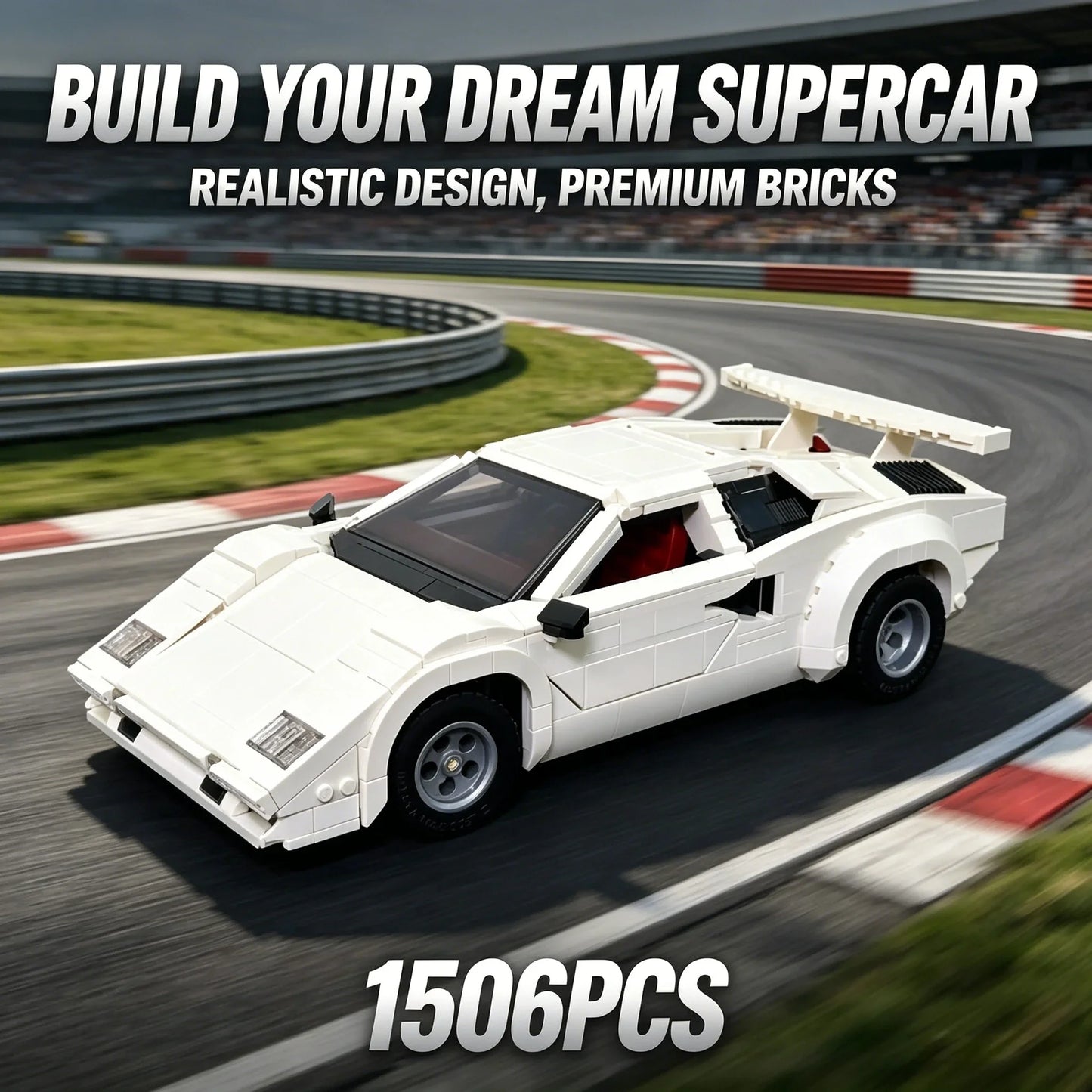 Super Speed Racing Car Building Blocks 1506PCS Classic Model DIY Construction Toy for Kid Boy Gift STEM Educational Assembly Set