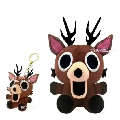 2026 New 99 Nights In The Forest Plush Game Merchandise Brown Stand And Sit Elk Deer White Owl Stuffed Doll Pillow For Kid Gifts