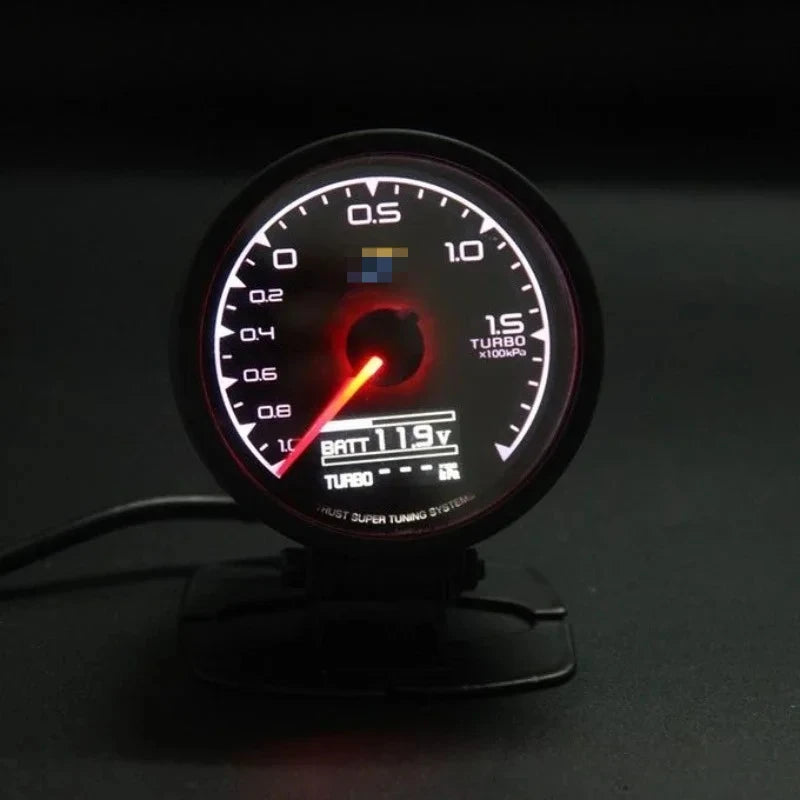 Greddi Boost Gauge 62mm 7 Colors Car Meter Multi D/A Digital Display Water Temp oil pressure oil temperature LCD Gauge 2.5 Inch