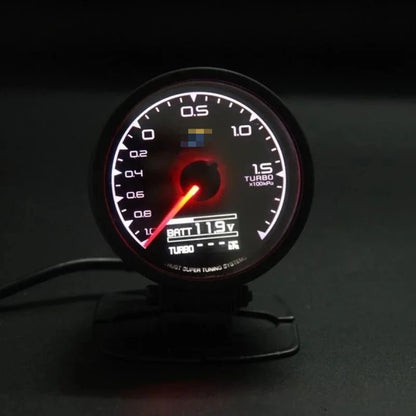 Greddi Boost Gauge 62mm 7 Colors Car Meter Multi D/A Digital Display Water Temp oil pressure oil temperature LCD Gauge 2.5 Inch