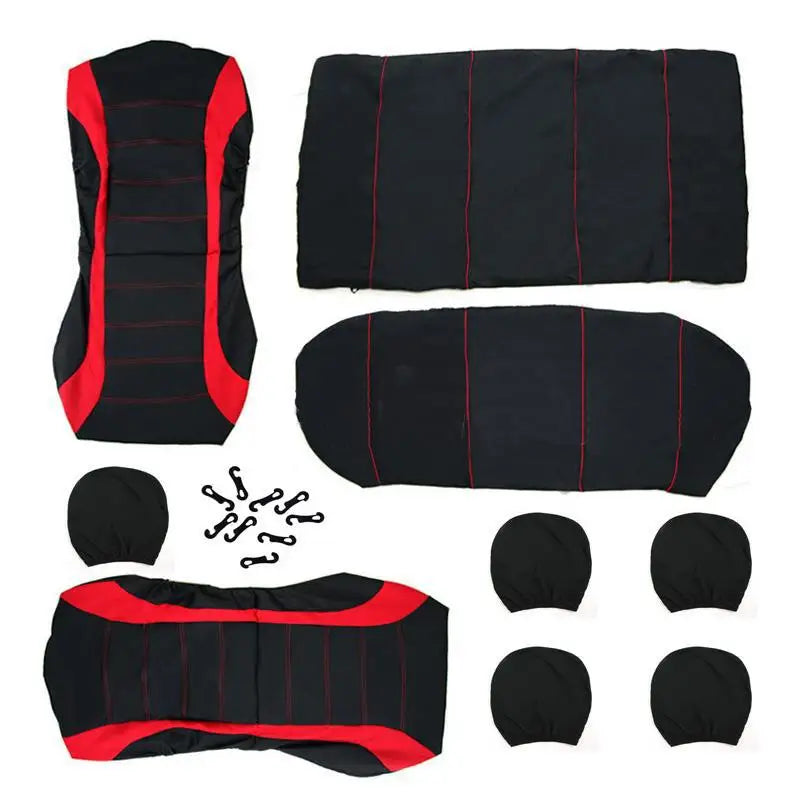 2/5Seats Fabric Car Seat Covers For Peugeot 508 207 307 407 3008 206 2008 208 sw 308 107 301 408 5008 4008 Rifter Traveller RCZ