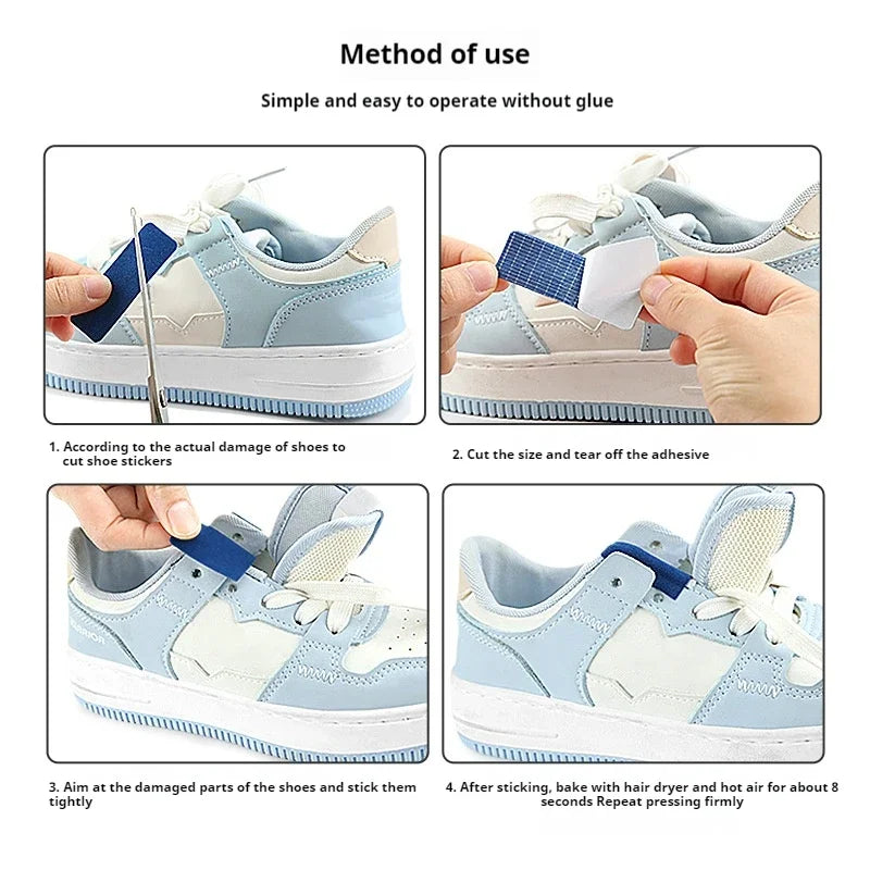 6pcs Sports Shoe Patches Shoes Damaged Side Edges Inner lining Sticker Shoe Heel Wear Repair Patch Foot Care products