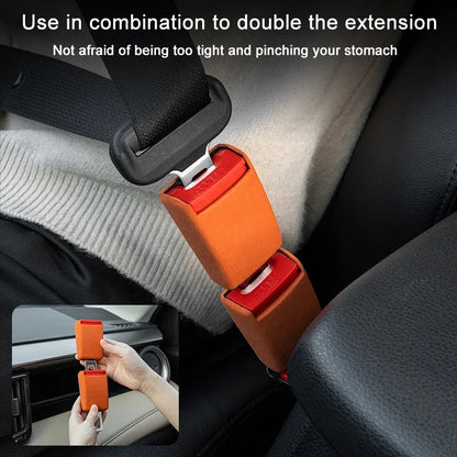 1Pcs Car Seat Belt Clip Extender Safety Seatbelt Lock Buckle Plug Thick Insert Socket Extender Safety  For Tesla Porsche