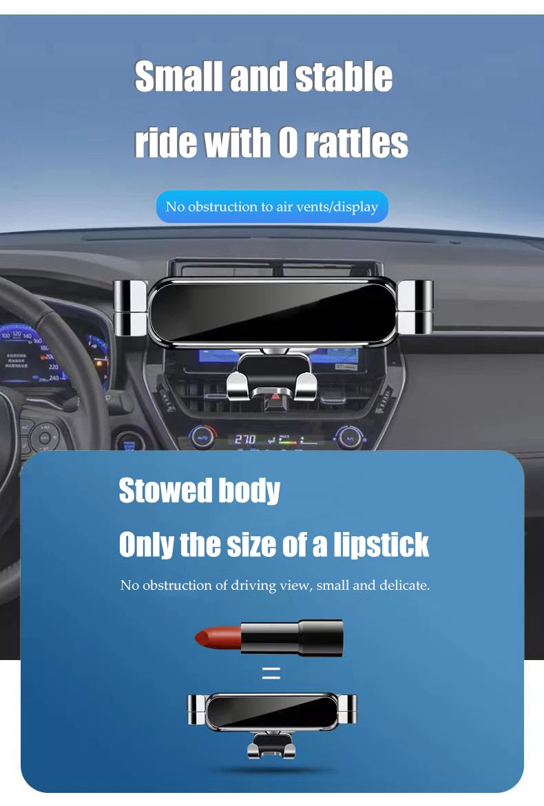 Car Phone Holder For Toyota Corolla Cross 2021 2022 2023 Car Styling Bracket GPS Stand Rotatable Support Mobile Accessories