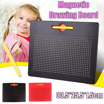 Kids Magnetic Ball Drawing Board Portable Graffiti Sketch Pad Children Educational Toy For Home Early Learning Handmade Creation