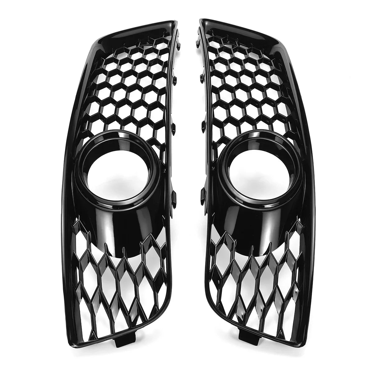 Glossy/Chrome Car Front Grille Honeycomb Grille Cover Mesh Grill For Audi A3 8P 2009-2013 8P0807682D  Fog Light Grille Cover