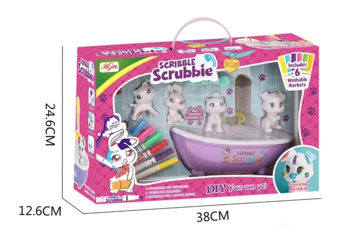 Kids Magic Zoo Coloring Toy Washable DIY Doodle Animal Toy Kids Arts and Crafts Toy Age 3+