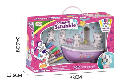 Kids Magic Zoo Coloring Toy Washable DIY Doodle Animal Toy Kids Arts and Crafts Toy Age 3+