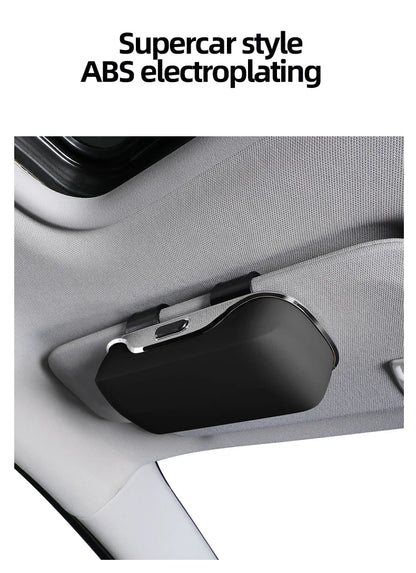 Car Emblem Sun Visor Glasses Case Sunglasses Storage Gift Box For Mercedes Benz AMG GLC W203 W206 W220 W205 W211 W212 W201 W210