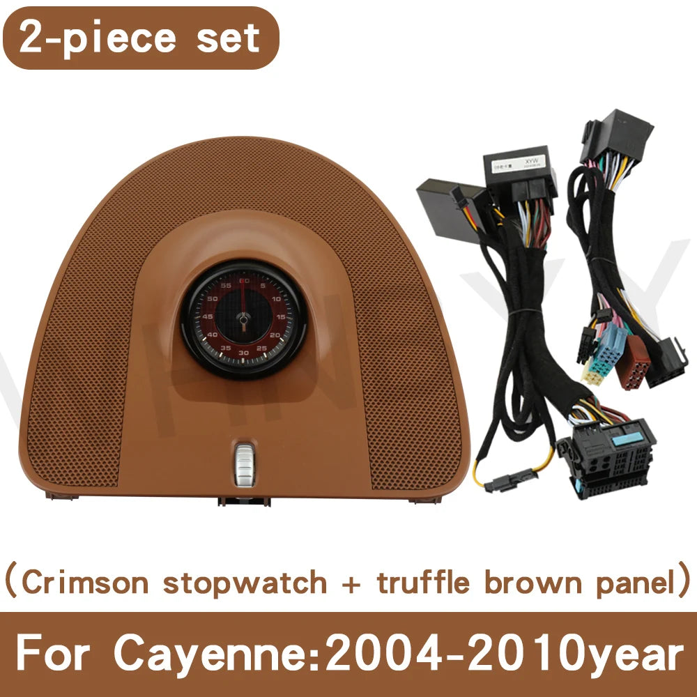 For Porsche stopwatch 2004-2010 Cayenne 955 stopwatch clock dashboard modification compass instrument panel interior accessories