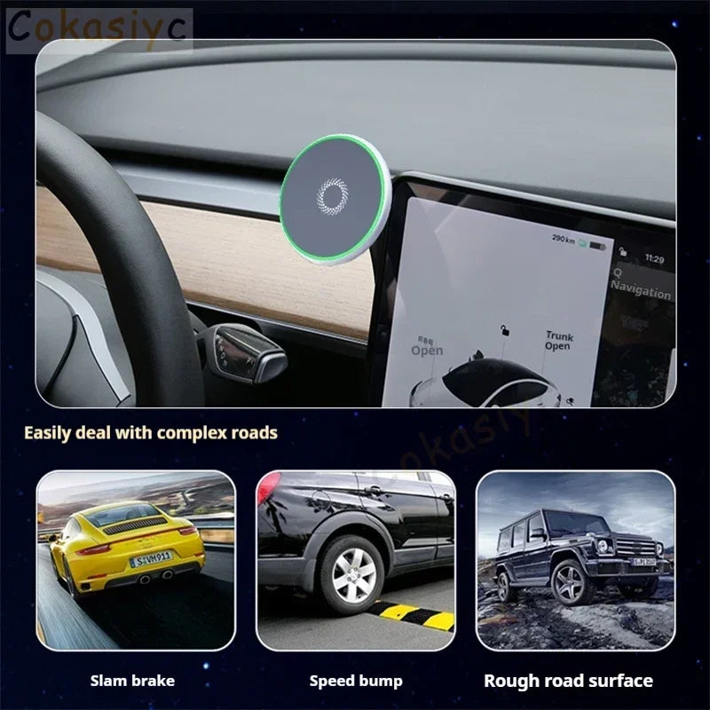 For Volkswagen VW Touran 2005 2006-2013 Car Phone Holder Wireless Charging Magnetic Phone Holder Car Magsafe Support Accessories