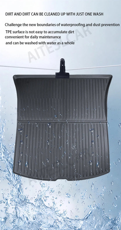 AITESLCAR for Tesla Model Y Juniper/Launch 2025 Rear Seat Backrest Protective Pad Cargo Liner Trunk Mat Anti-Kick Pad Accessori