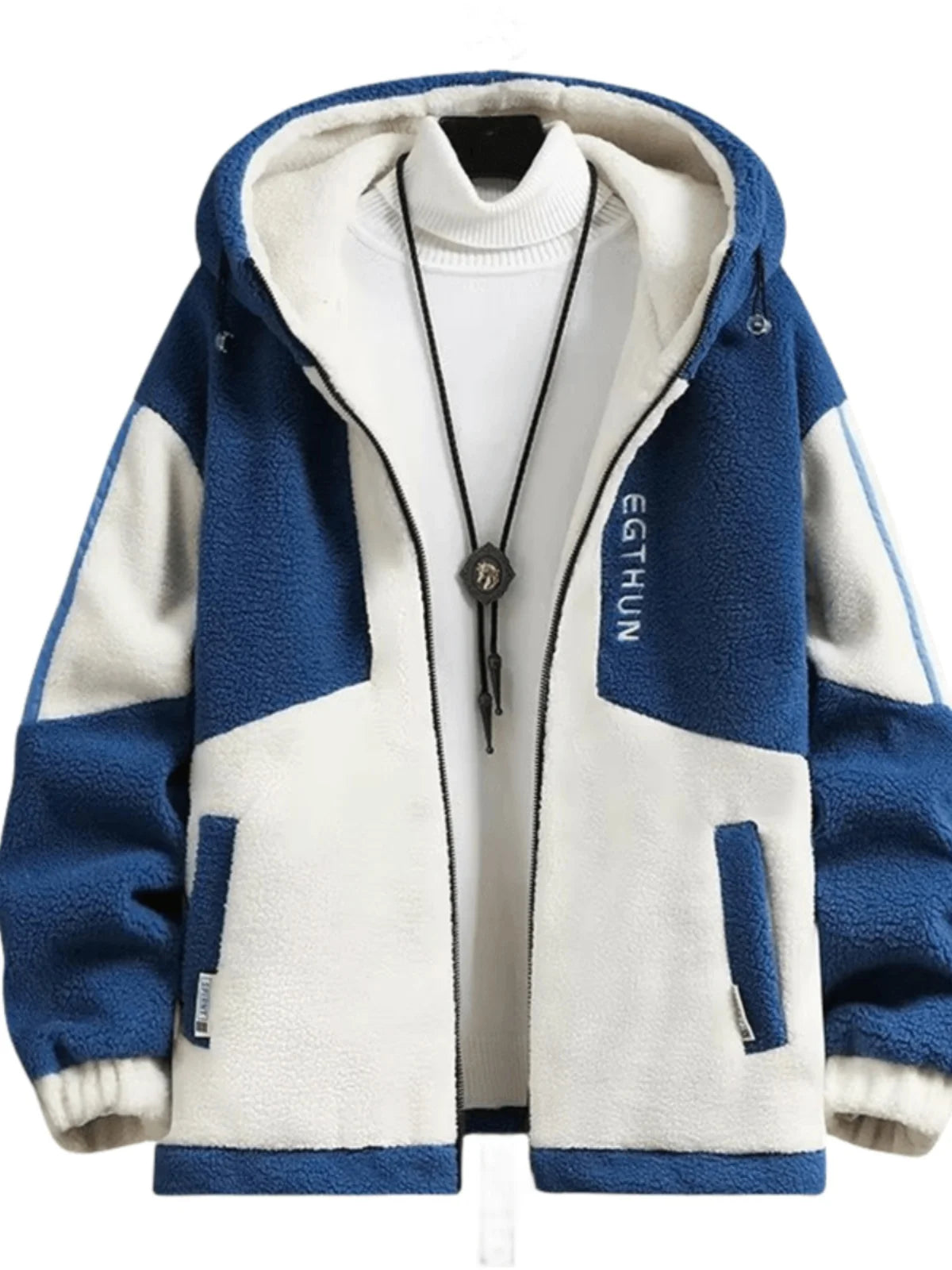 Winter New 2023 Sheepskin Fleece down Cotton Jacket Loose Fit Hooded Large Size Youth Warm Couple Style Outerwear Coat