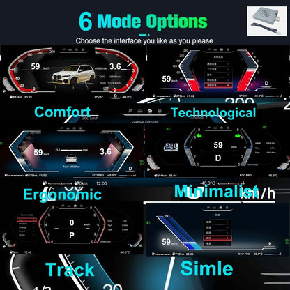 Cluster Dashboard For BMW F10 F15 F16 F25 F02 F07 X3 X4 X5 X6 5 Series speedometer LCDinstrument panel  digital instrument