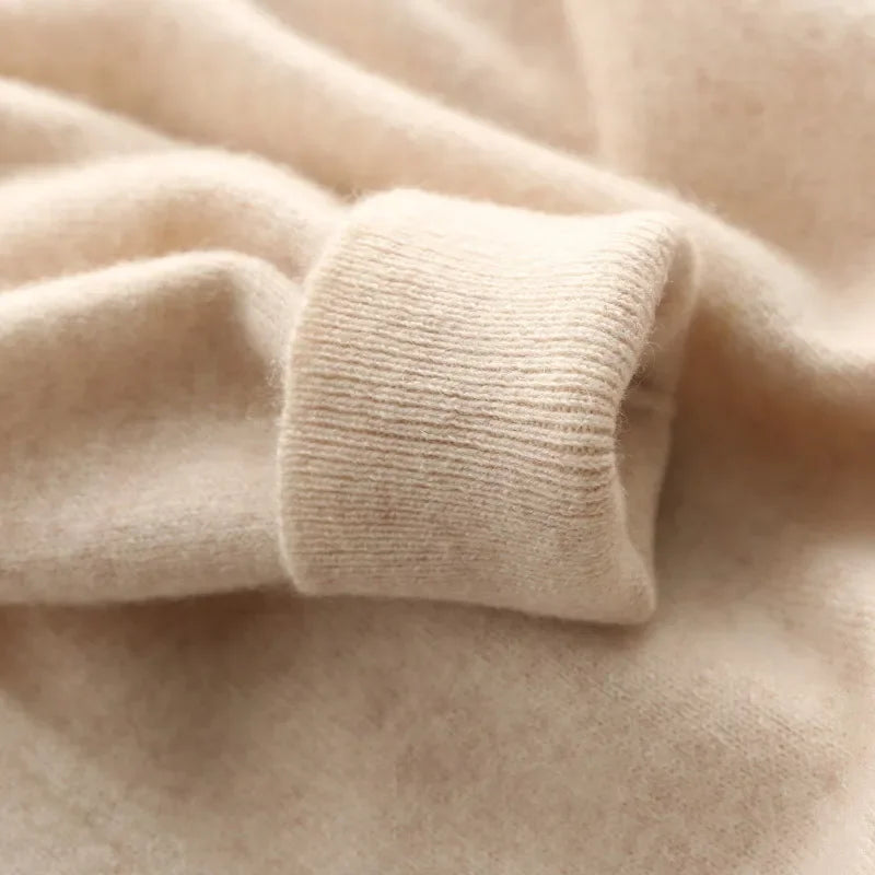 Wool Men's Sweaters V-neck Pullovers Cashmere Knitting Hot Sale Spring Autumn Sweaters Knitwear High Quality Jumpers Clothes