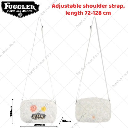 Original Fuggler Funny Ugly Teeth Monster Plush Toys Shoulder Bag Wide Eyed Weirdo Sphynx Cat Sir Belch Peluche Dolls Crossbags