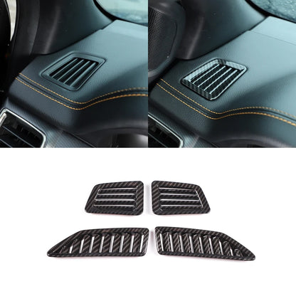 ABS Carbon Fiber For Ford Ranger Wildtrak 2015-2021 Car Center Control Shift Panel Steering Wheel Glass Lift Frame Sticker