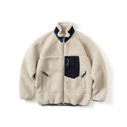 2026 Outdoor style Men's Cycling, Sports, Fishing, Mountain Climbing and Camping Fleece Jacket Imitating Lambskin Thermal Jacket