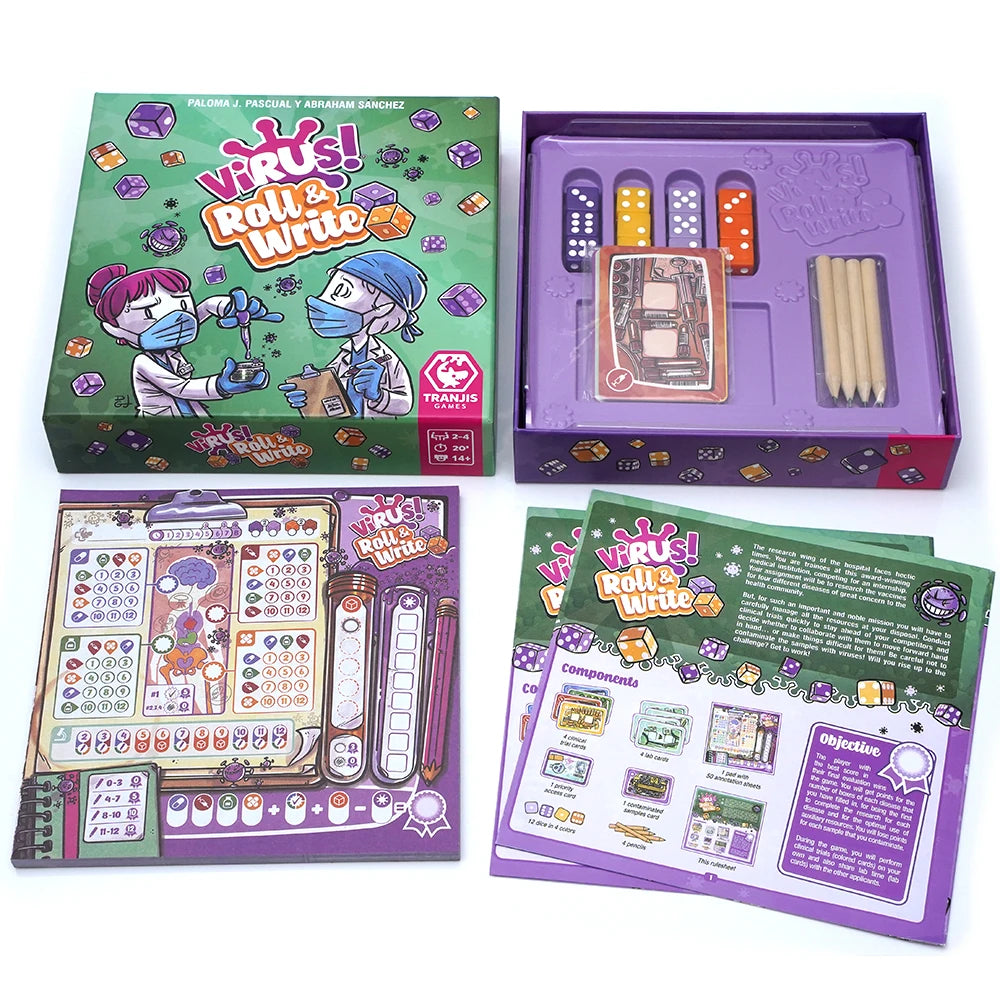 Virus roll & write Un divertidisimo
