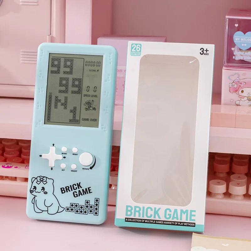 1/2/3PCS Cartoon Brick Game Handheld Console Big Size Retro Russian Block Game Portable Toy For Children Party Favor Present