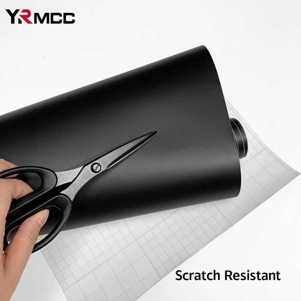 Car Sticker Vinyl Wrap Satin Black Wrapping Film PVC Bubble Free Stickers Car Accessories Auto Self Adhesive Decals Decoration