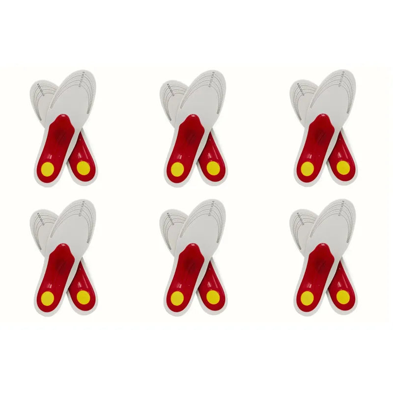 1-6Pairs Orthotic Insole Arch Support Flatfoot Orthopedic Insoles For Feet Ease Pressure Of Air Movement Damping Cushion Padding