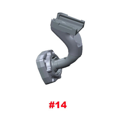 HGDO Interior Rear View Mirror Arm Bracket for Toyota Universal  Inside Mirror Mount Stem for Dash Cam DVR Video Recorder