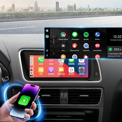 STWEI Qualcomm Snapdragon 680 6225 2.4GHz Wireless CarPlay Android13 Auto For AUDI Q5 Car Multiledia Players Video GPS Bluetooth