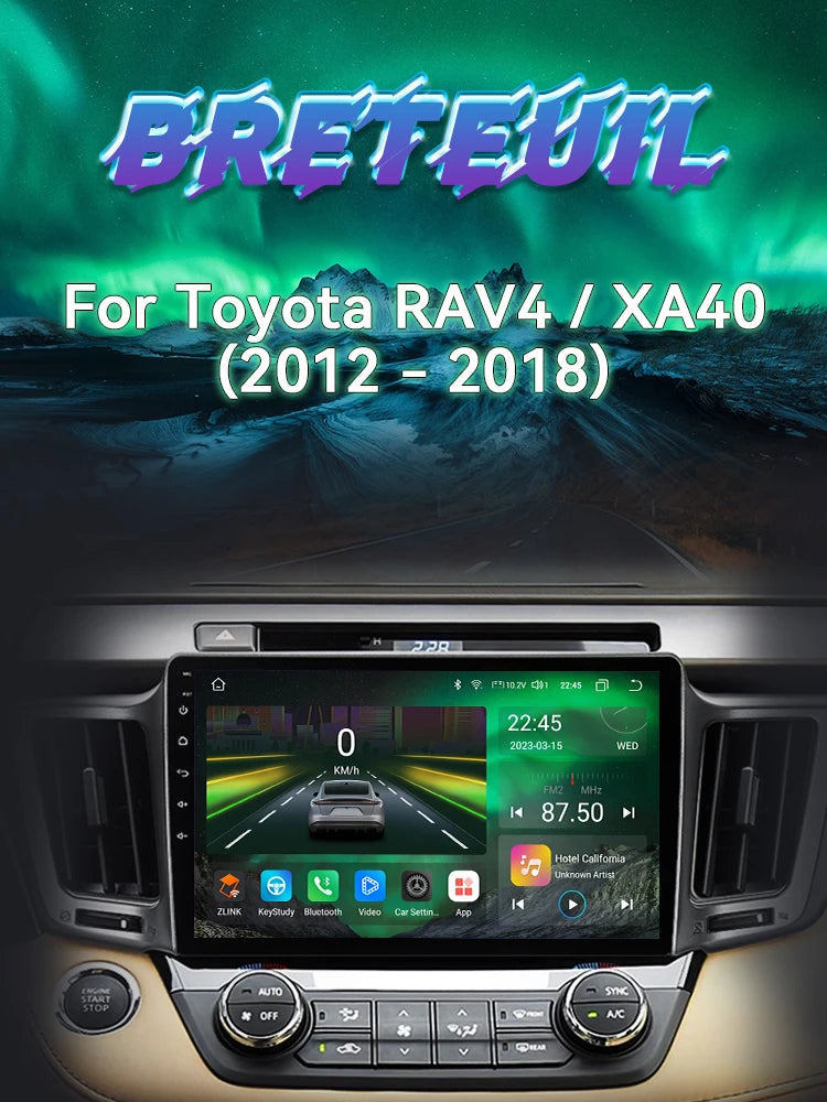 For Toyota RAV4 Rav 4 XA40 2012 - 2018 Car Radio Android Multimidia Player Navigation GPS Carplay Auto Stereo Intelligent System