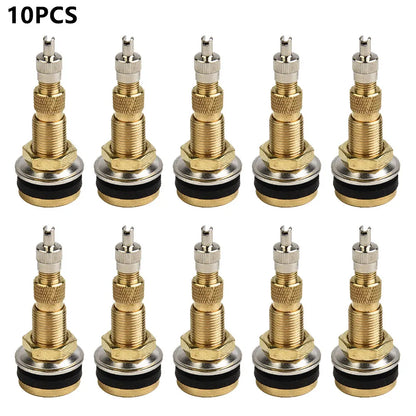 Tubeless Tyre Valves Water Wheel Rim Brass & Rubber Fits for 5/8\" rim hole Parts Replacement Stems TR618A Brass