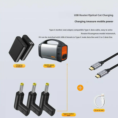 5V Type-C to DC Power Charge Convert for PSP 1000 2000 3000 Mini USB C Charging Convert Adapter