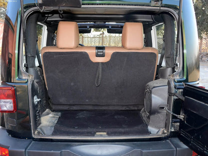 For Jeep Wrangler JK 2 Doors 2011 2012 Nappa Leather Custom Car Seat Covers Full Set Interior Protector Accessories