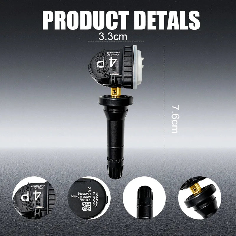 1/4PCS 433MHZ Tire Pressure Sensor TPMS Fit For BYD Han Qin Song Tang Yuan EV Pro Plus DM Replacement For SC3609200 SC-3609200