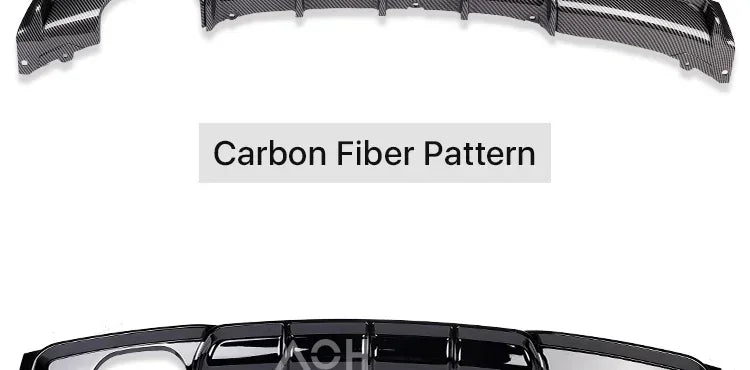 For BMW 3 Series F30 F31 2012-2019 MP Rear Bumper Diffuser LipCarbon M Tech Diffusor Body Kit M Sport Gloss Black 320i 328i