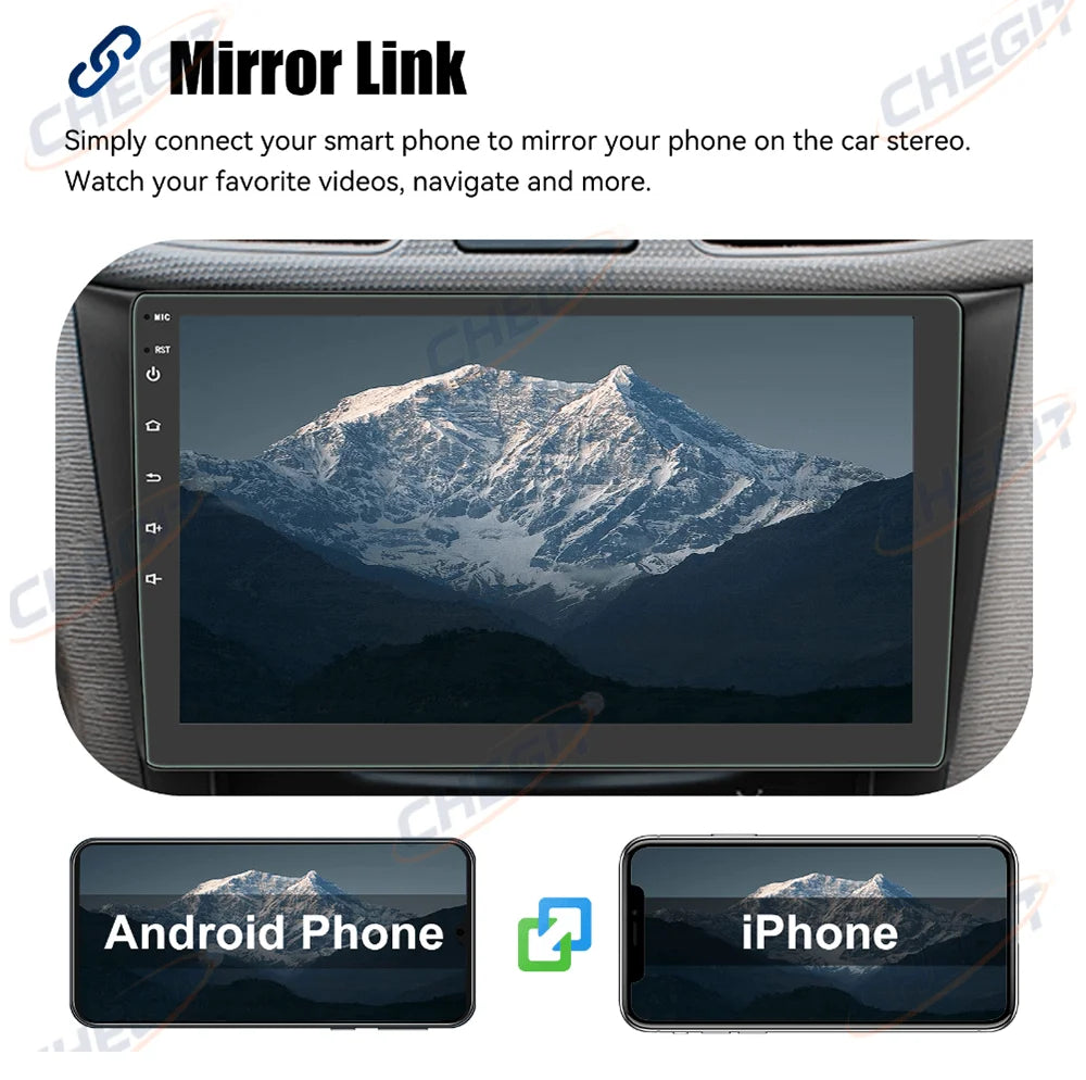 Universal 7"/9"/10“ 2DIN Android 13 4+64G Car Stereo Carplay Android Auto GPS Navigation Bluetooth FM RDS Radio WIFI Touchscreen