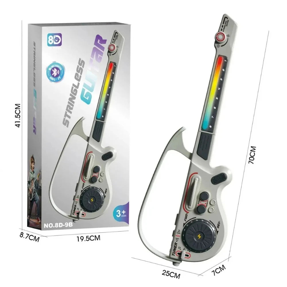 Intelligent Non String DJ Electronic Guitar Foldable Bluetooth Connect Multifunctional Music Toy Integrated Guitar for Party