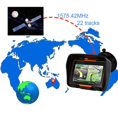 Car Motorcycle GPS Navigation 4307 IPX7 Waterproof Bluetooth GPS Navigator Tracker Bullit in RAM 1G ROM 8GB FM free igo Map