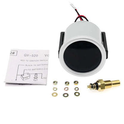 Tachometer For 12V Car 52mm Universal Smoke Len RPM Turbo Boost Gauge 2 Bar PSI Water Temp Meter Oil Pressure Gauge  Tacho
