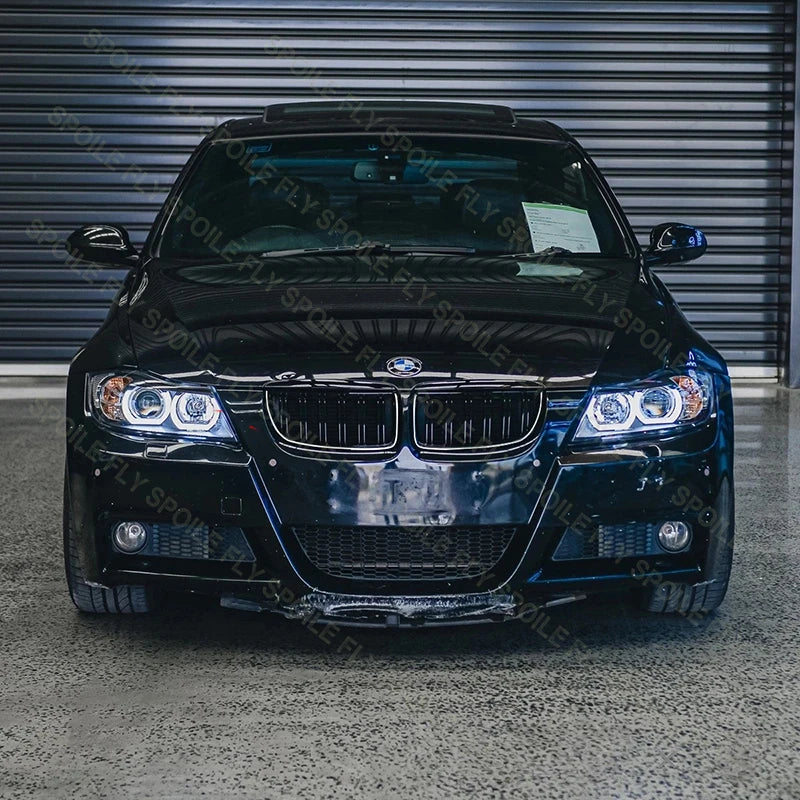 For BMW 3 Series 2005-2008 E90 E91 325I 328I 335I High Quality ABS Car Front LED Racing Grills Body Kit Grille Glossy Black
